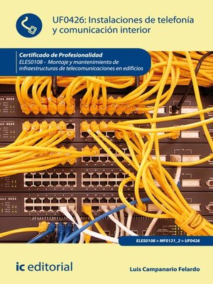 cover image of Instalaciones de telefonía y comunicación interior. ELES0108
